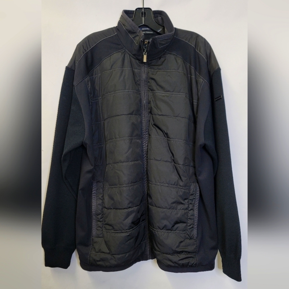 Paul and shark  cool touch quilted front knitted wool  arms and back    jacket